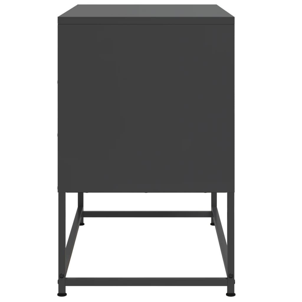 Tv-bord 68,5x39x60,5 cm stål sort