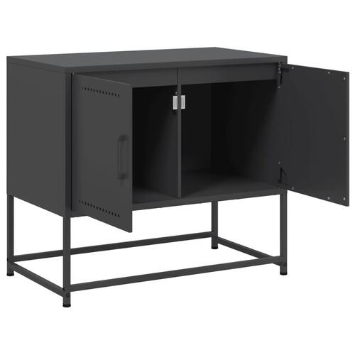 Tv-bord 68,5x39x60,5 cm stål sort
