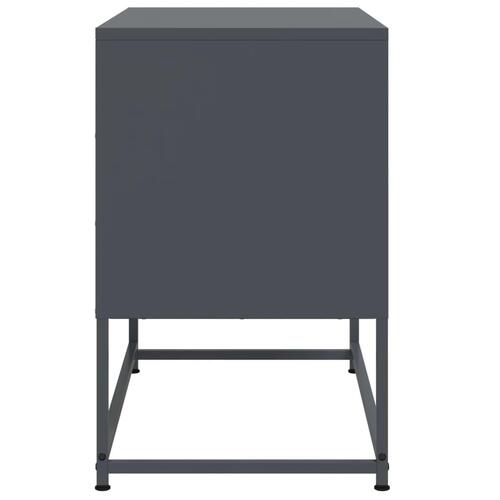 Tv-bord 68,5x39x60,5 cm stål antracitgrå