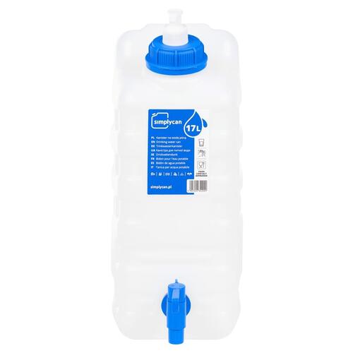 Vanddunk med tappehane og sæbedispenser 15 l plast