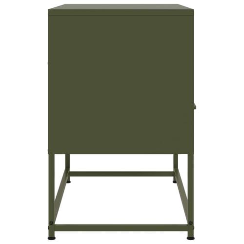 Tv-bord 68x39x60,5 cm stål olivengrøn