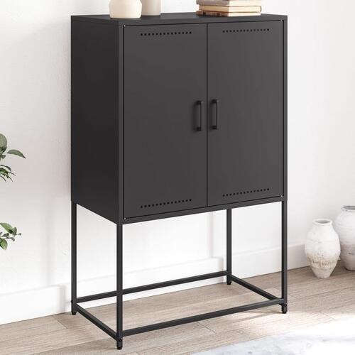 Skab 68,5x38,5x107 cm stål sort