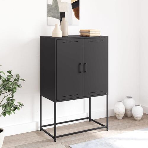 Skab 68,5x38,5x107 cm stål sort