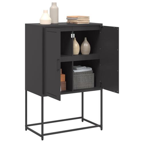 Skab 68,5x38,5x107 cm stål sort