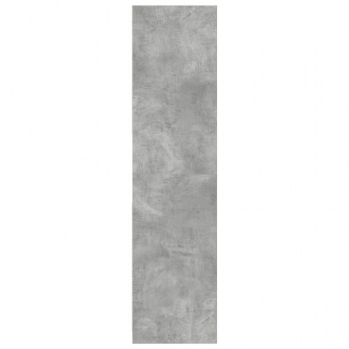 Klædeskab 80x50x200 cm konstrueret træ betongrå