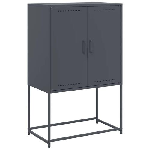 Tv-bord 68x39x60,5 cm stål sort