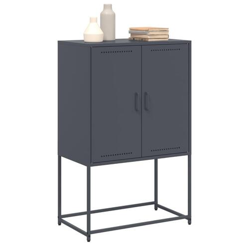 Tv-bord 68x39x60,5 cm stål sort
