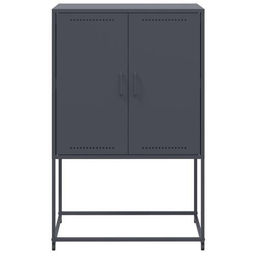 Tv-bord 68x39x60,5 cm stål sort
