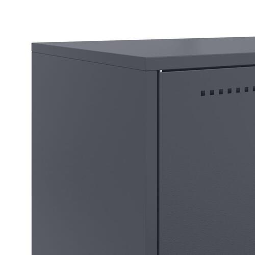 Tv-bord 68x39x60,5 cm stål sort
