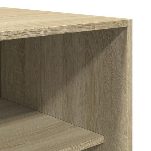 Klædeskab 80x50x200 cm konstrueret træ sonoma-eg