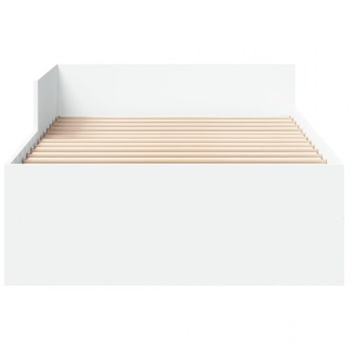 Sengeramme med sengeheste 90 x 190 cm - hvid
