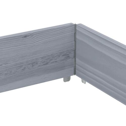 Plantekasse 150x100 cm massivt fyrretræ grå