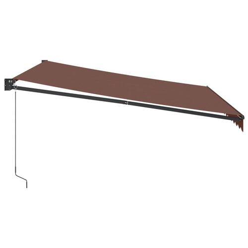 Markise 400x300 cm automatisk betjening brun