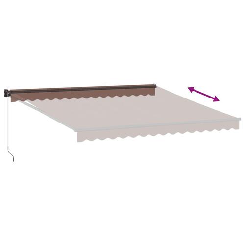 Markise 400x300 cm automatisk betjening brun