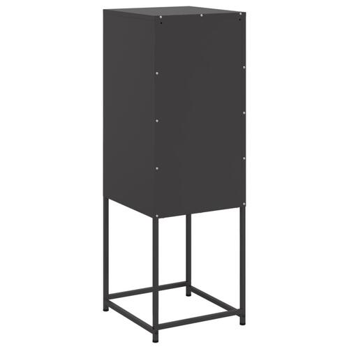 Højskab 36x39x107 cm stål sort