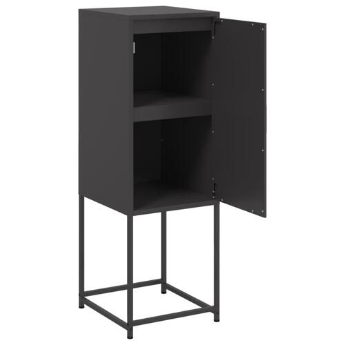 Højskab 36x39x107 cm stål sort