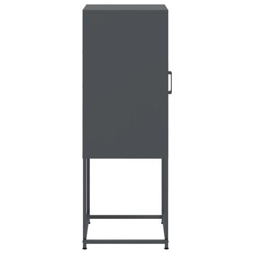 Højskab 36x39x107 cm stål antracitgrå