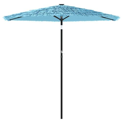 Parasol med stålstang 223x223x213 cm blå