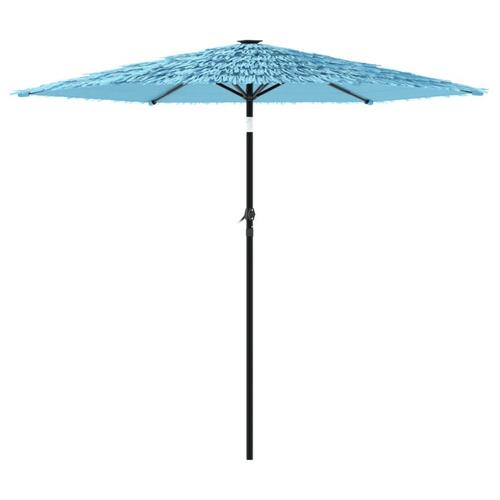 Parasol med stålstang 223x223x213 cm blå