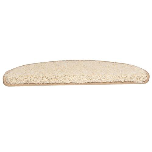 Trappemåtter 10 stk. 65x21x4 cm cremefarvet