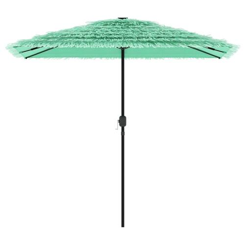 Haveparasol med stålstang 248x248x248 cm grøn