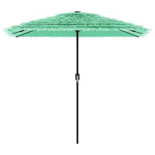 Haveparasol med stålstang 248x248x248 cm grøn