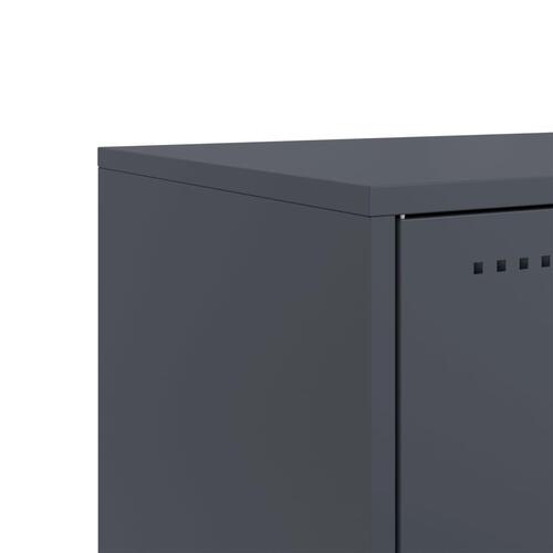 Tv-bord 100,5x39x60,5 cm stål lyserød