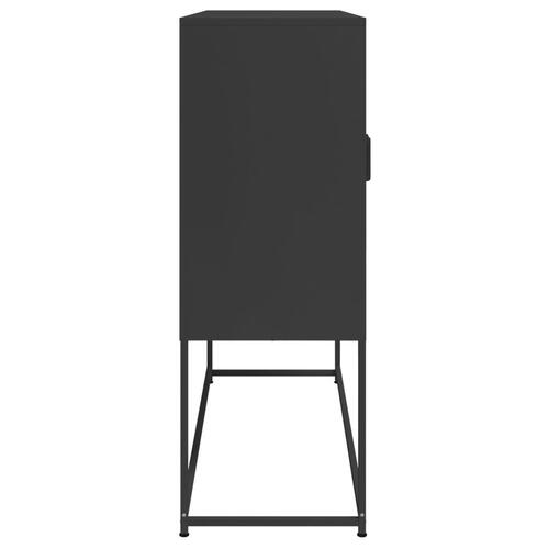 Højskab 100,5x39x107 cm stål sort