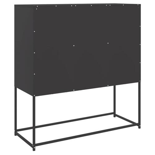 Højskab 100,5x39x107 cm stål sort