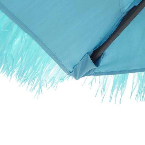 Haveparasol med stålstang 268x268x226 cm blå