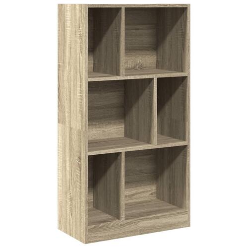 Bogreol 57x28,5x107,5 cm konstrueret træ sonoma-eg