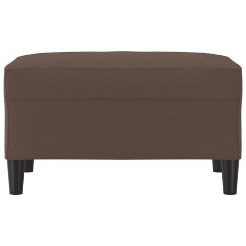 Fodskammel 70x55x41 cm kunstlæder brun