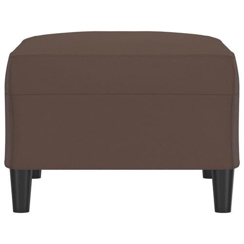 Fodskammel 70x55x41 cm kunstlæder brun