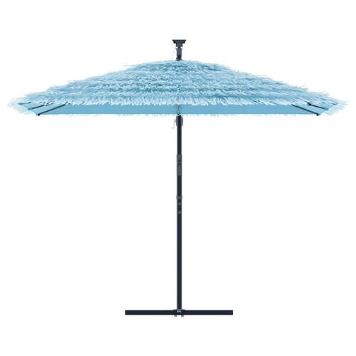 Haveparasol med stålstang 290x290x238 cm blå