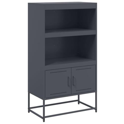 Skab 68,5x38,5x123,5 cm stål antracitgrå