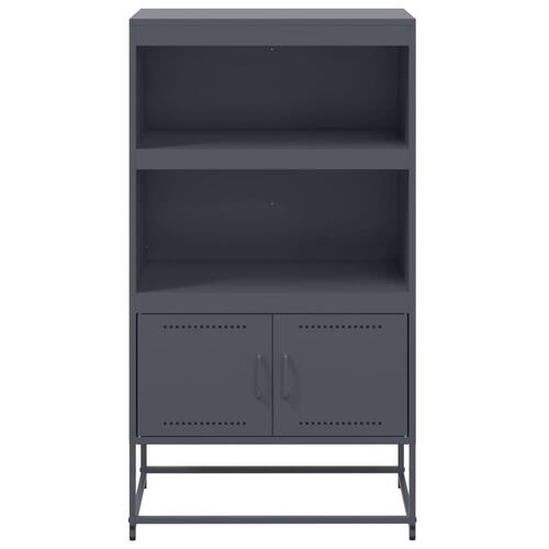 Skab 68,5x38,5x123,5 cm stål antracitgrå