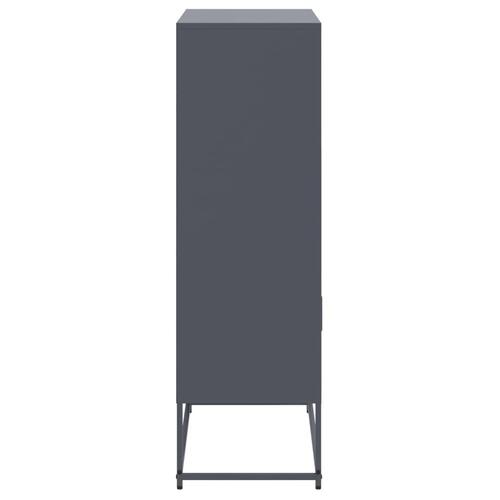 Skab 68,5x38,5x123,5 cm stål antracitgrå