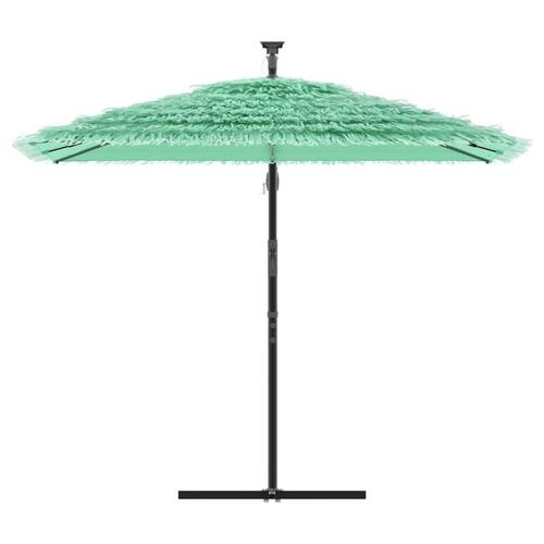 Haveparasol med stålstang 246x246x230 cm grøn