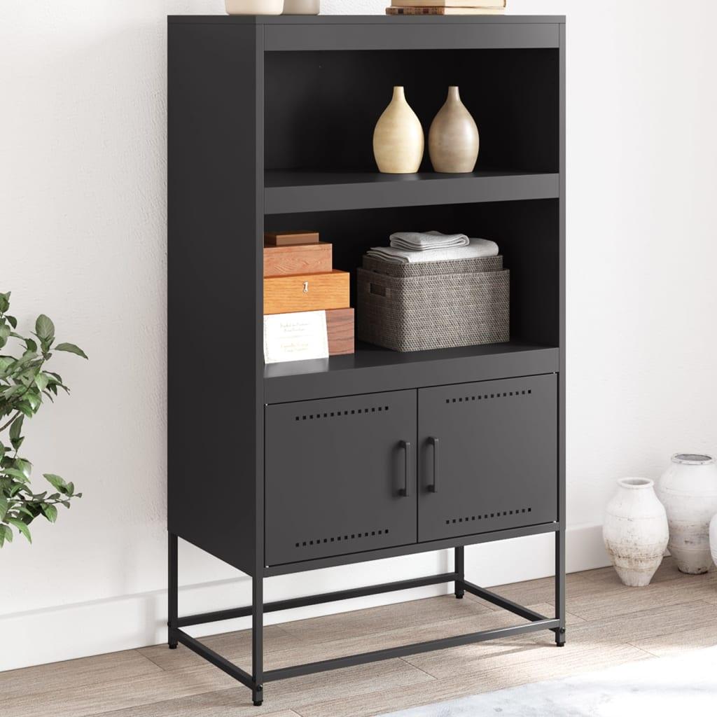 Skab 68,5x38,5x123,5 cm stål sort