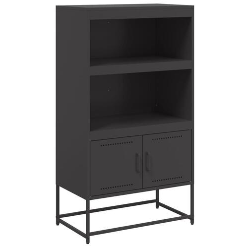 Skab 68,5x38,5x123,5 cm stål sort
