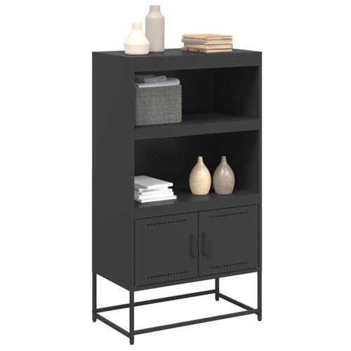 Skab 68,5x38,5x123,5 cm stål sort