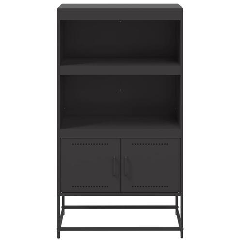 Skab 68,5x38,5x123,5 cm stål sort