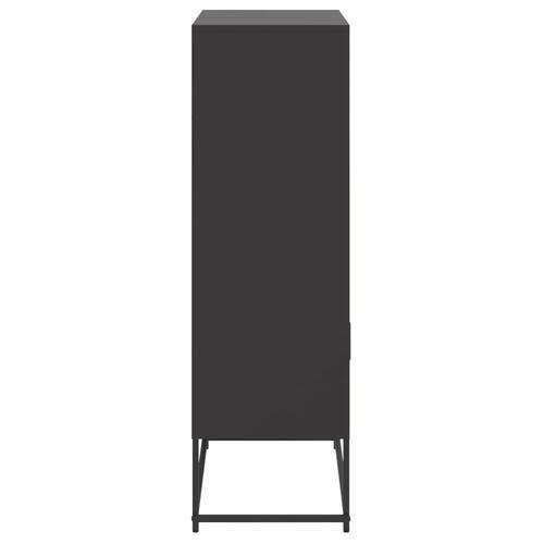 Skab 68,5x38,5x123,5 cm stål sort