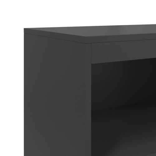 Skab 68,5x38,5x123,5 cm stål sort