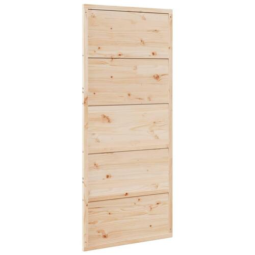 Skydedør 90x208 cm massivt fyrretræ