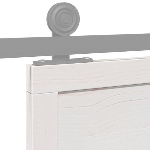 Skydedør 80x208 cm massivt fyrretræ hvid