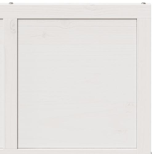 Skydedør 80x208 cm massivt fyrretræ hvid
