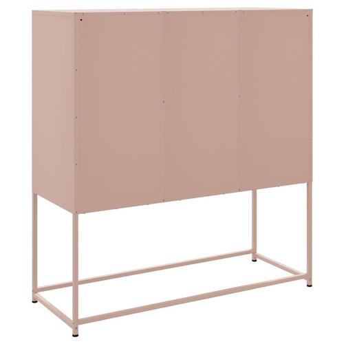 Højskab 100,5x39x107 cm stål lyserød