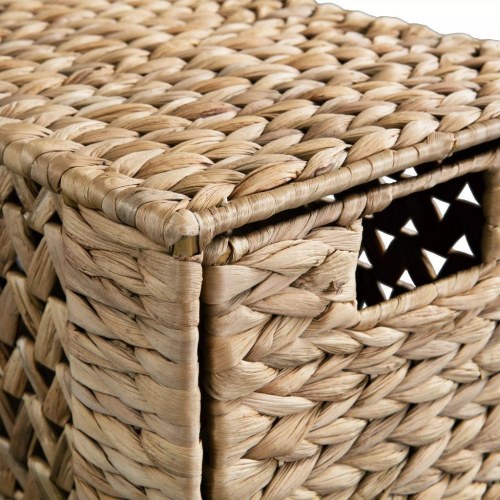 Opbevaringsenhed med 5 kurve - vandhyacint, 25,5 × 37 × 100 cm