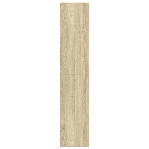 Bogreol 57x28,5x141 cm konstrueret træ sonoma-eg